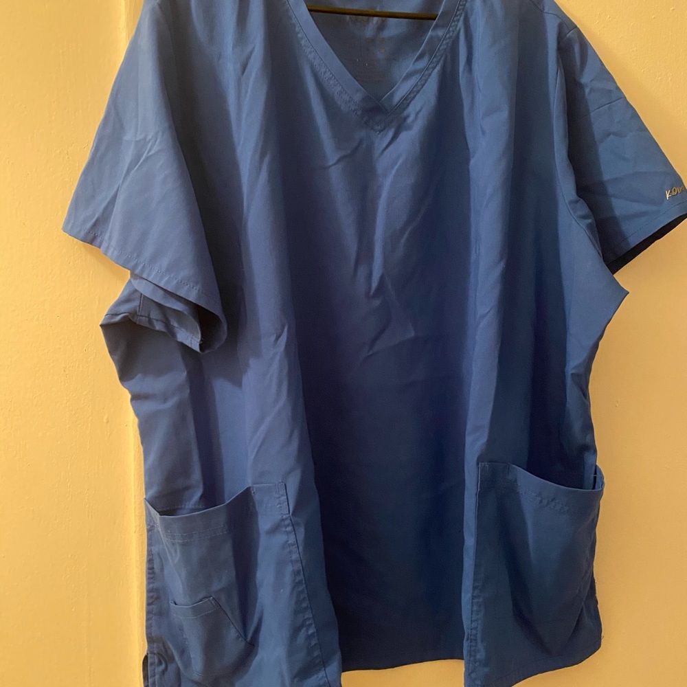 Royal Blue scrub top